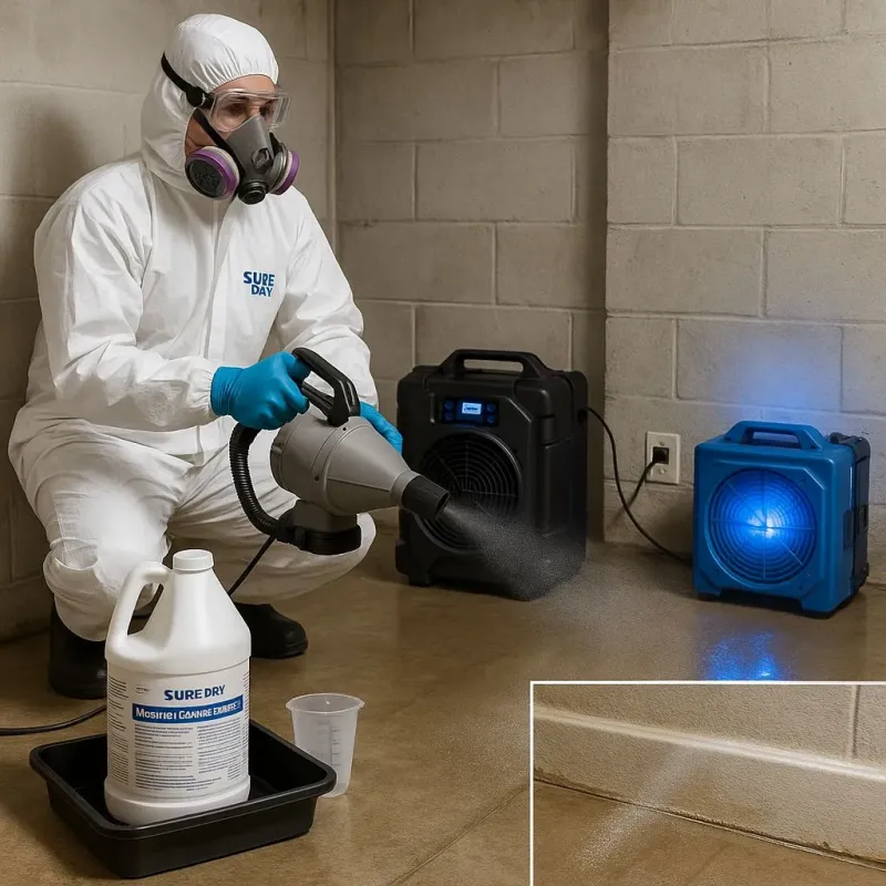 Sanitization and Odor Removal process in Cecil-Bishop, PA